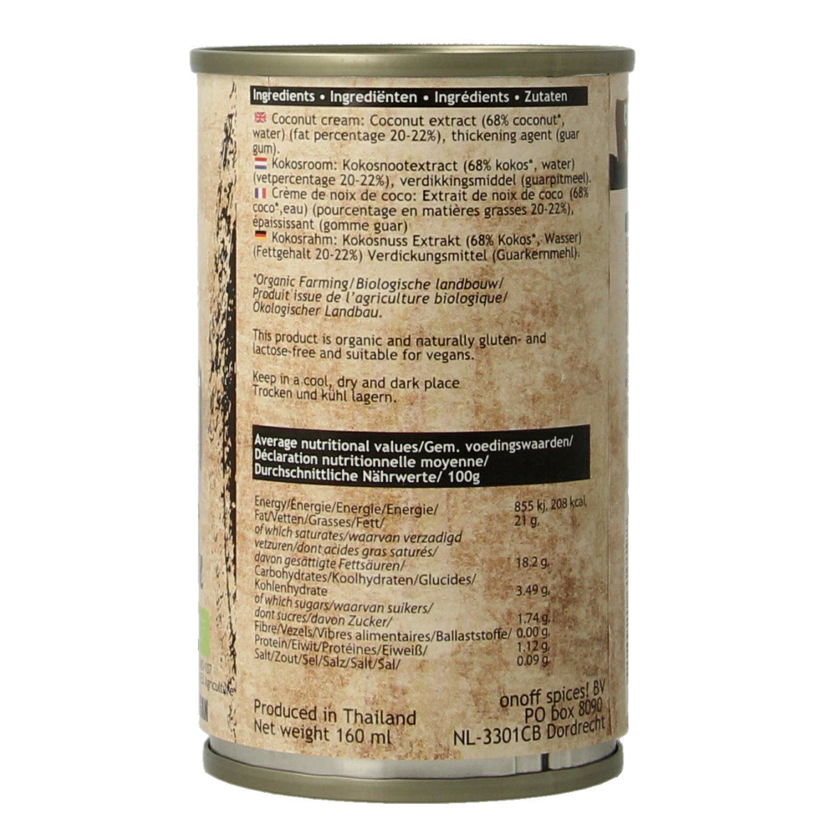 Onoff Kokosroom bio 160.00 Milliliter