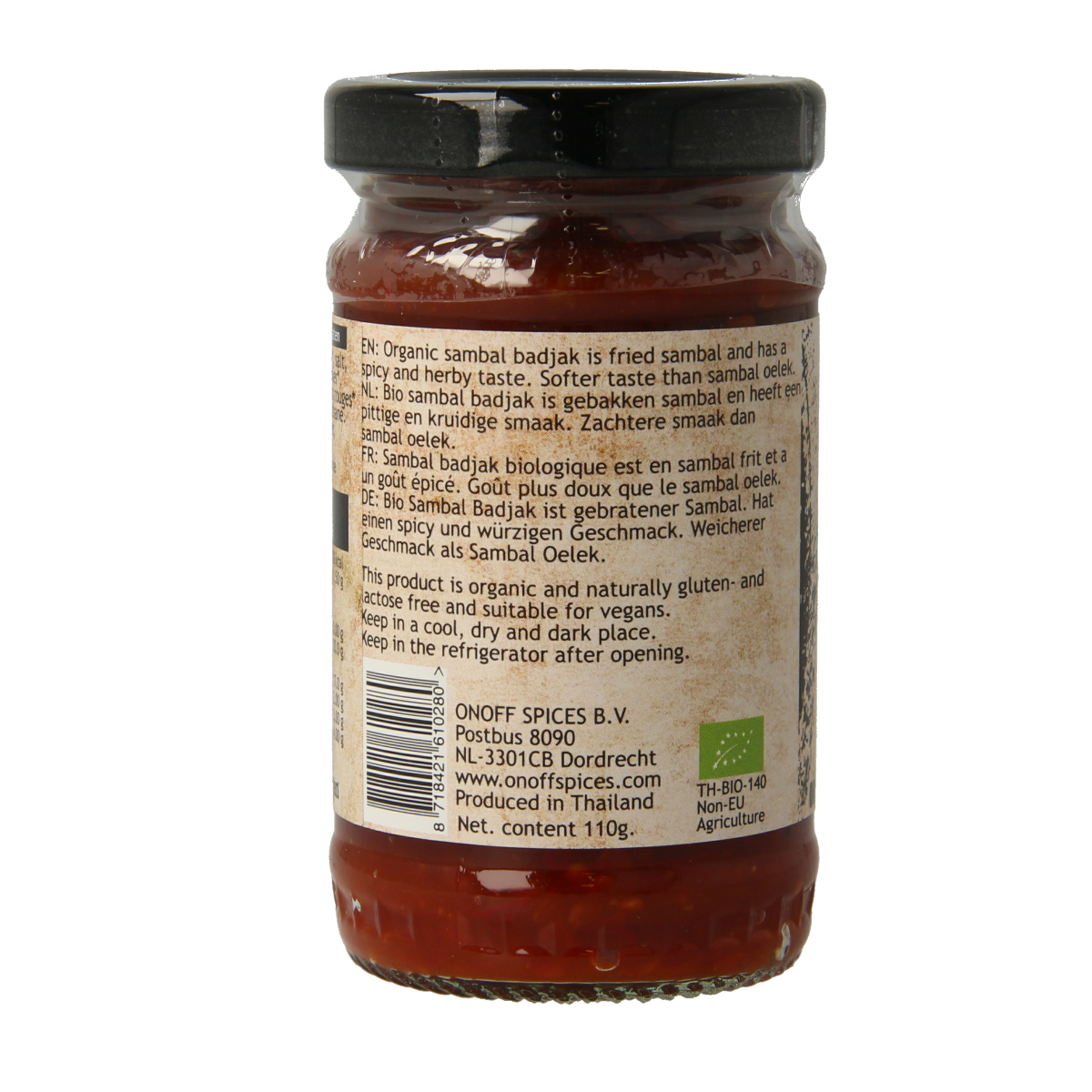 Onoff Sambal badjak bio 110.00 Gram