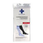 Solvacare Compressiekous zwart L 26 - 29 cm 1.00 Paar