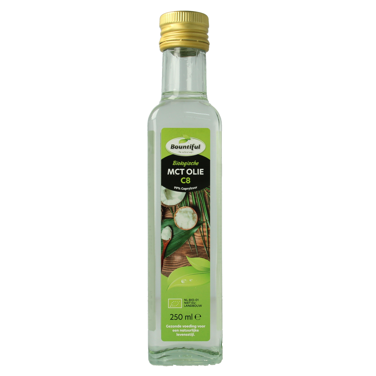 Bountiful Mct olie coconut pure - 99% caprylic bio 250.00 Milliliter
