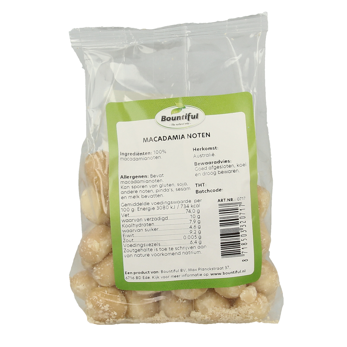 Bountiful Macadamia noten 150.00 Gram