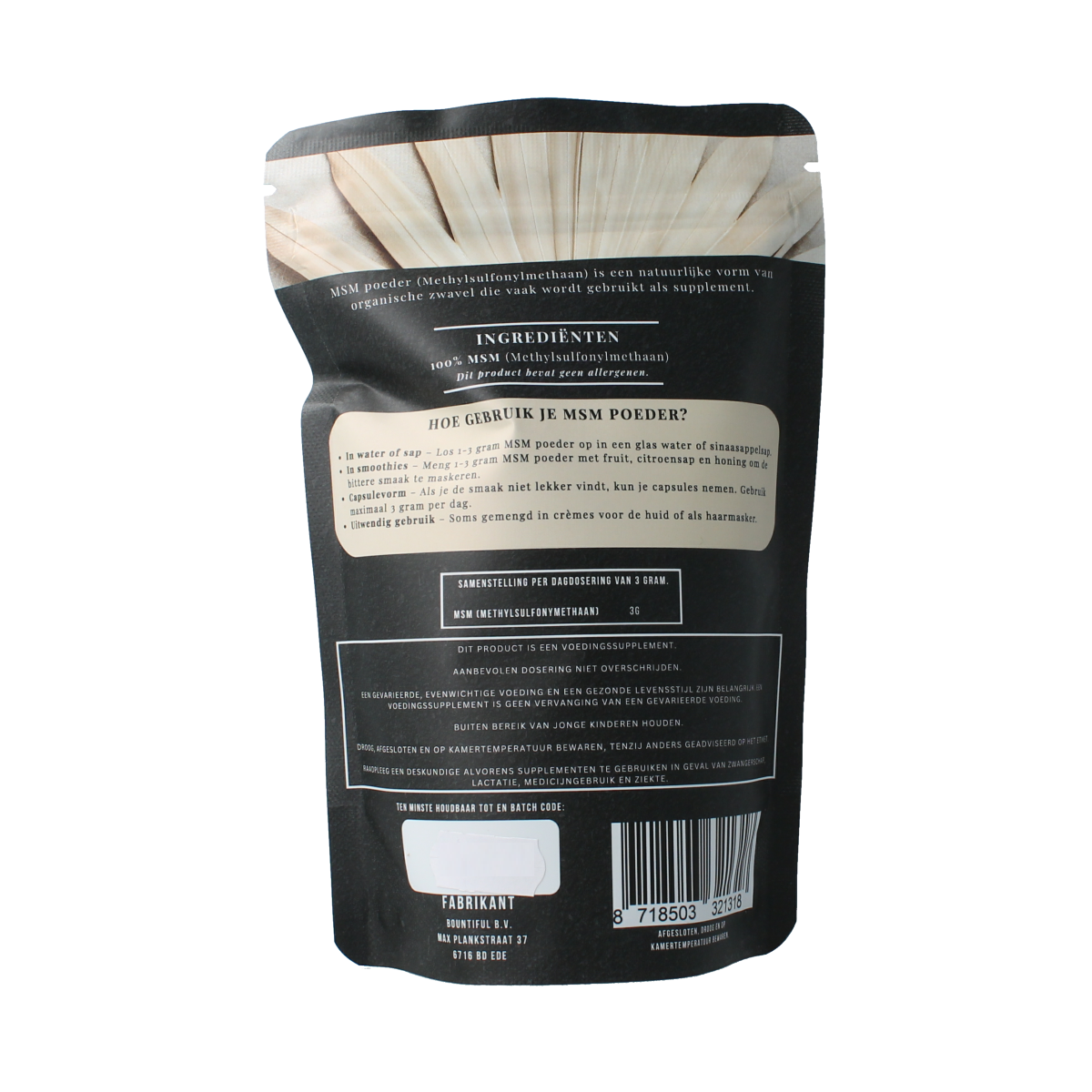 Bountiful MSM poeder 300.00 Gram