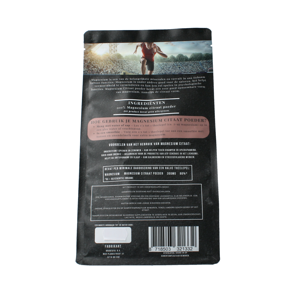 Bountiful Magnesium citraat poeder 500.00 Gram