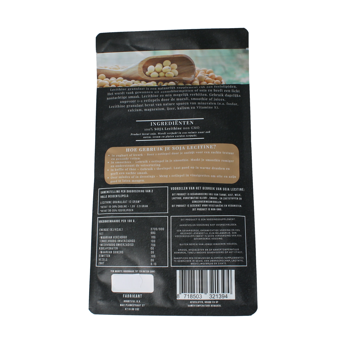 Bountiful Lecithine granulaat 98% 400.00 Gram