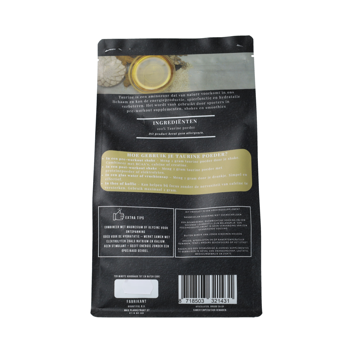Bountiful Taurine poeder 500.00 Gram