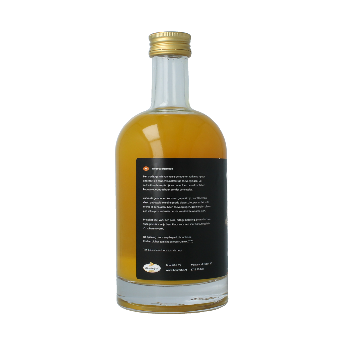 Bountiful select Gember sap kurkuma bio 500.00 Milliliter