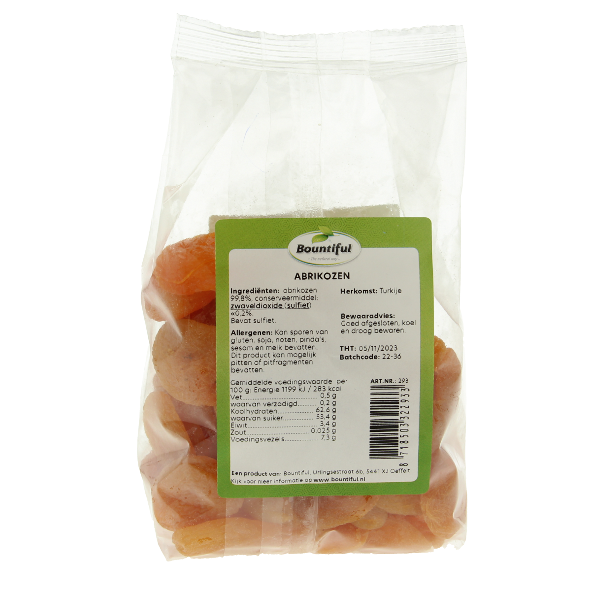 Bountiful Abrikozen 400.00 Gram