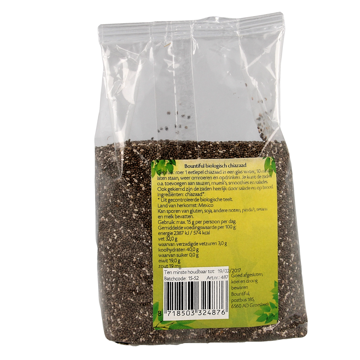 Bountiful Chiazaad bio 500.00 Gram