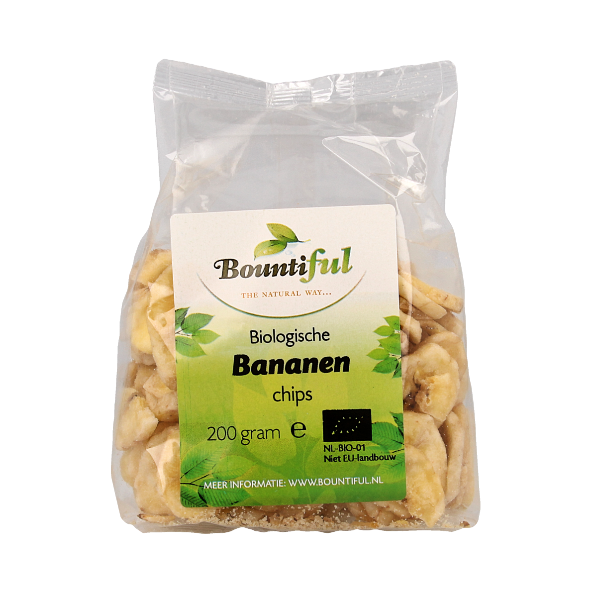 Bountiful Bananen chips bio 200.00 Gram