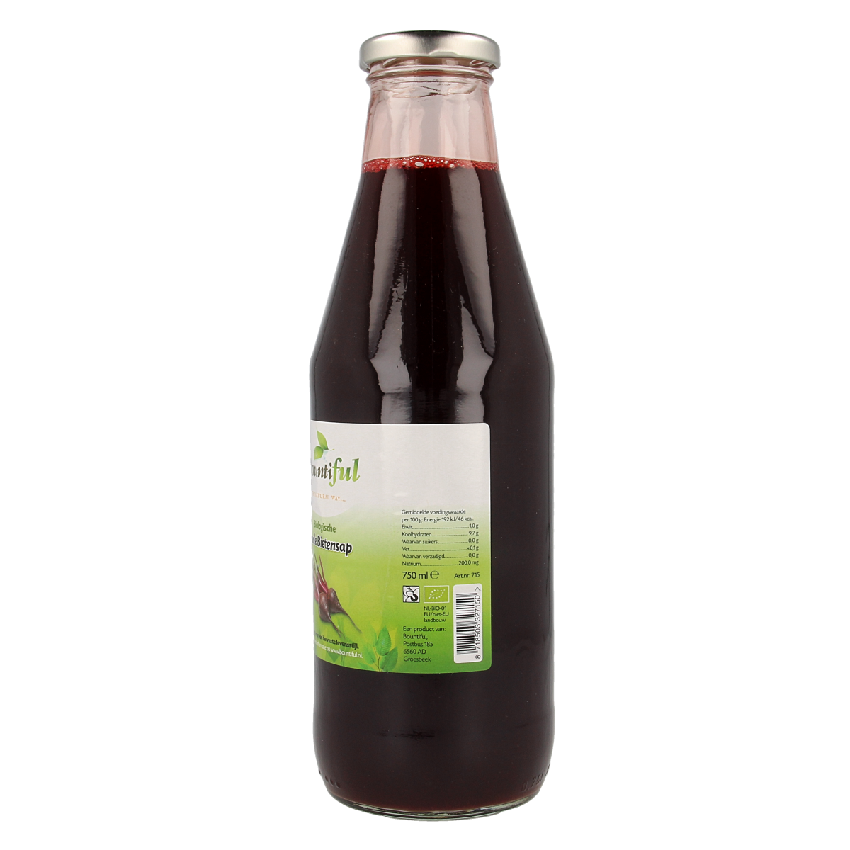 Bountiful Rode bietensap bio 750.00 Milliliter