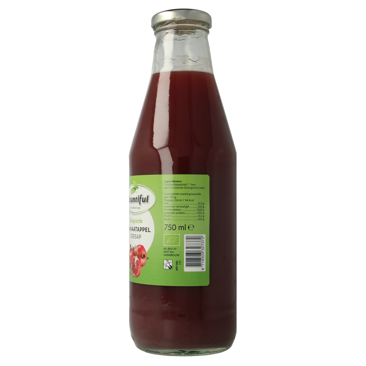 Bountiful Granaatappelsap bio 750.00 Milliliter