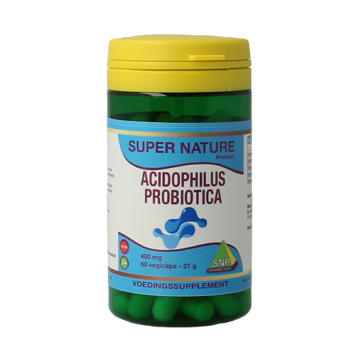 SNP Acidophilus probiotica 400 mg puur 60.00 Vegetarische capsules