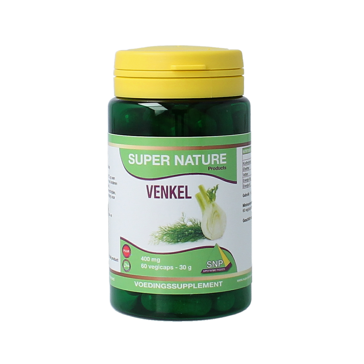 SNP Venkel 400 mg puur 60.00 Vegetarische capsules