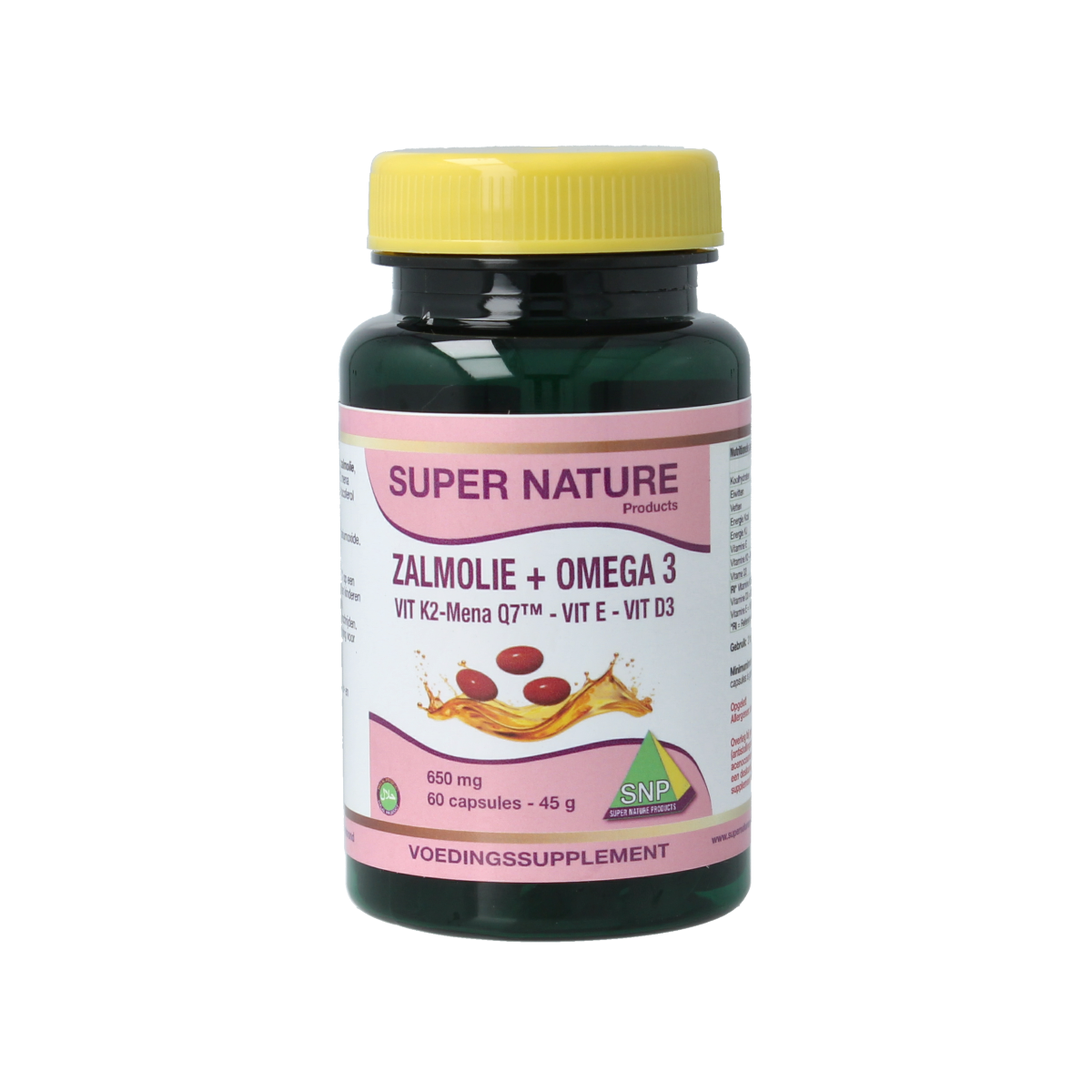 SNP Zalmolie & vit. K2 mena Q7 & vit. D3 & vit. E 60.00 Capsules