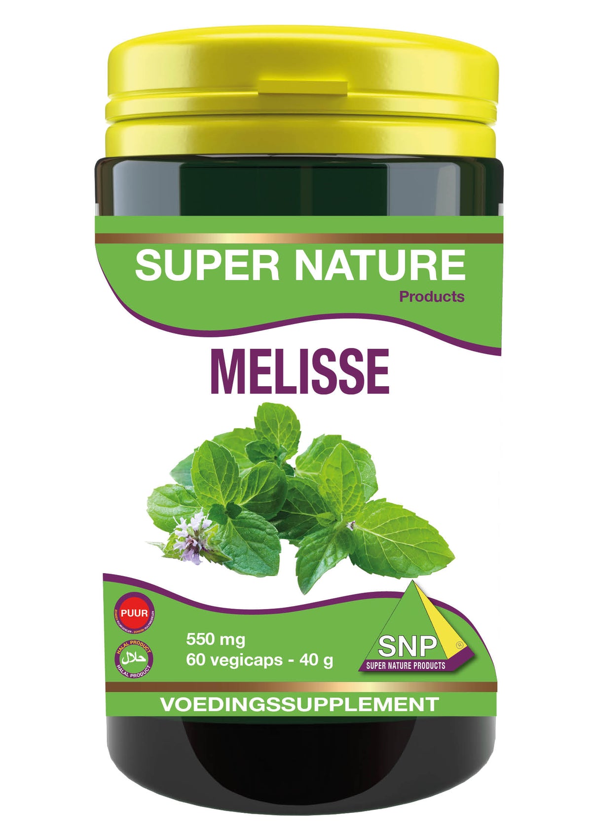 SNP Melisse 550mg puur 60.00 Vegetarische capsules