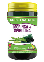 SNP Moringa & spirulina 500mg puur 60.00 Capsules
