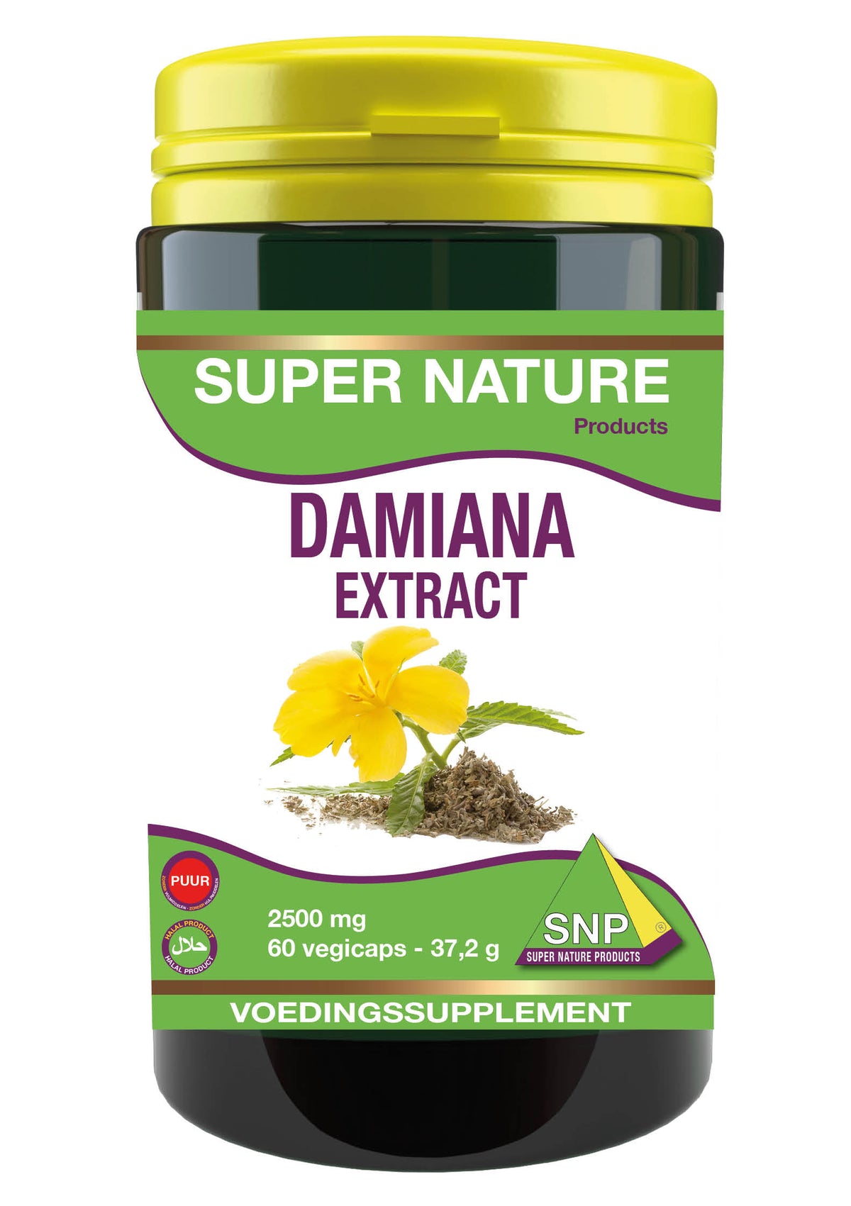 SNP Damiana extract 2500mg puur 60.00 Vegetarische capsules