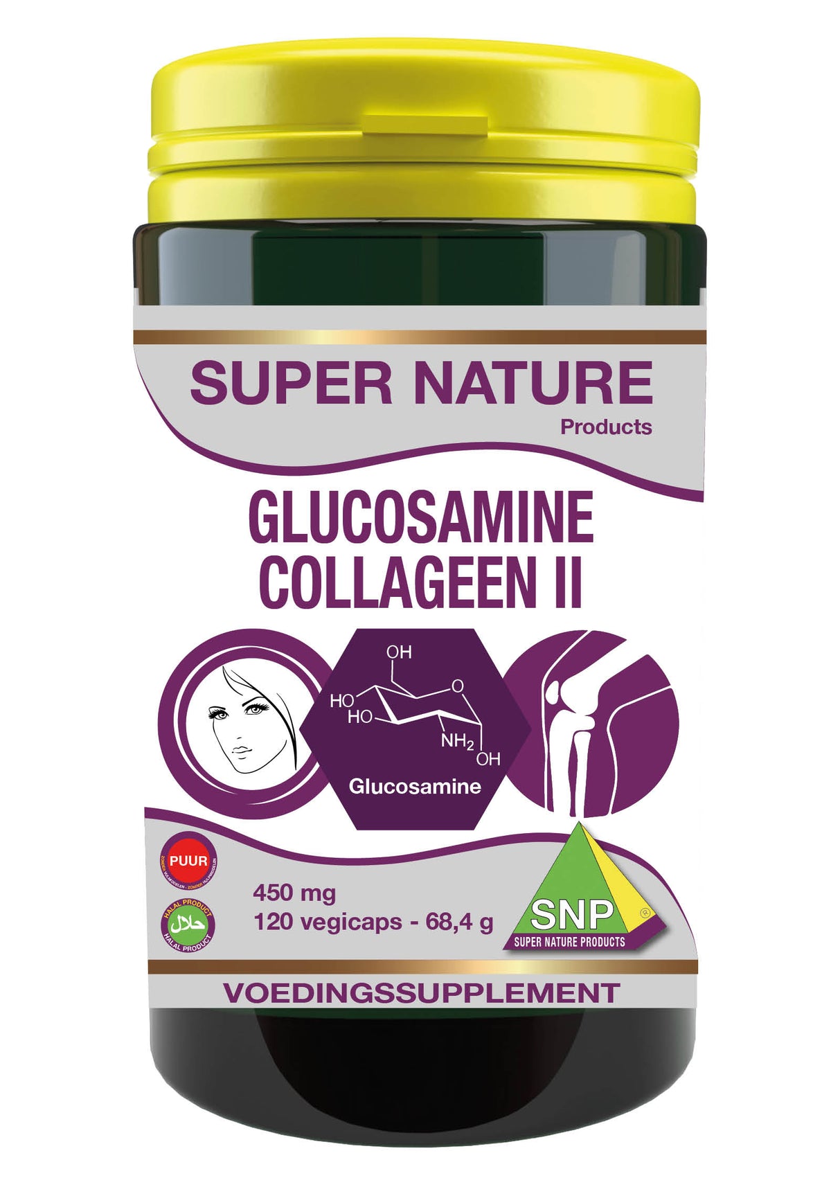 SNP Glucosamine collageen type II puur 120.00 Vegetarische capsules