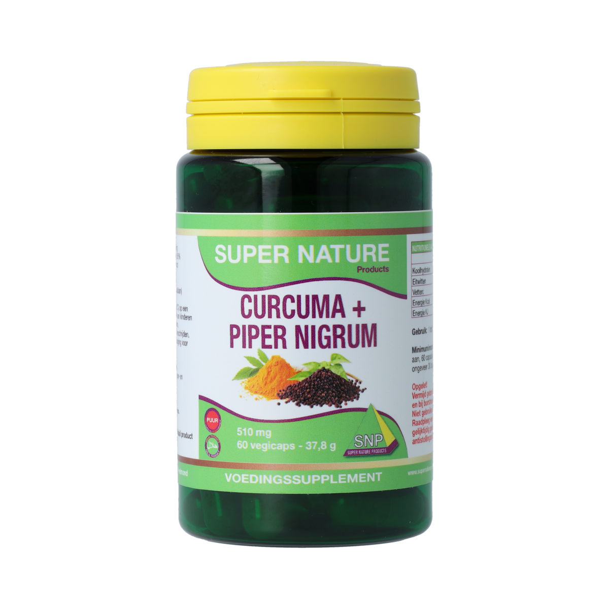 SNP Curcuma & piper nigrum 510mg puur 60.00 Capsules