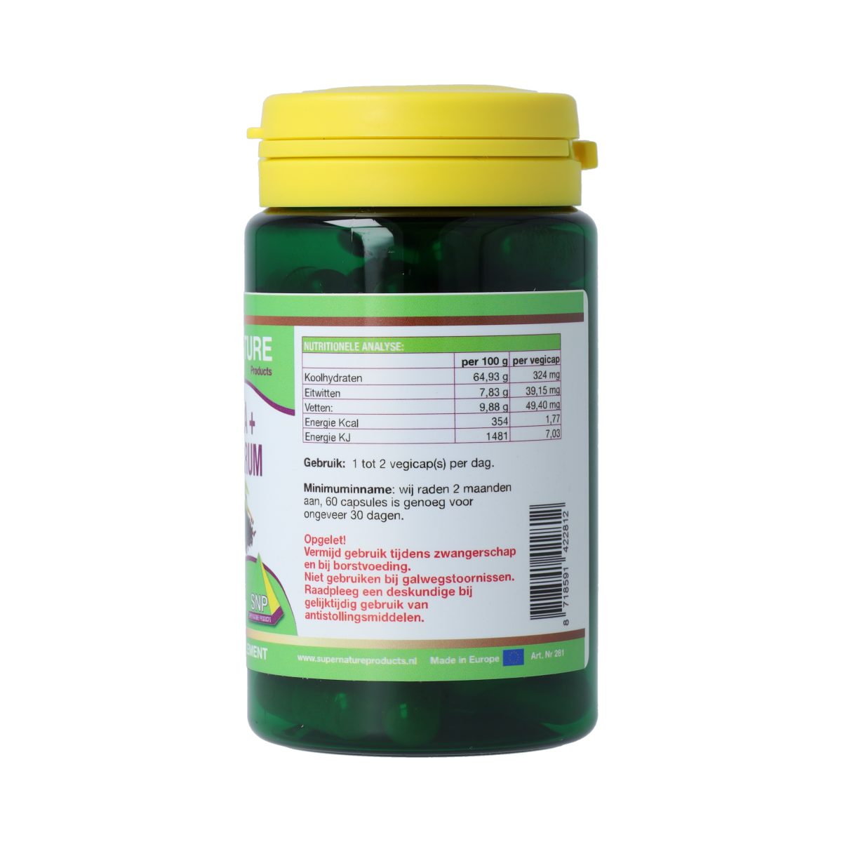 SNP Curcuma & piper nigrum 510mg puur 60.00 Capsules