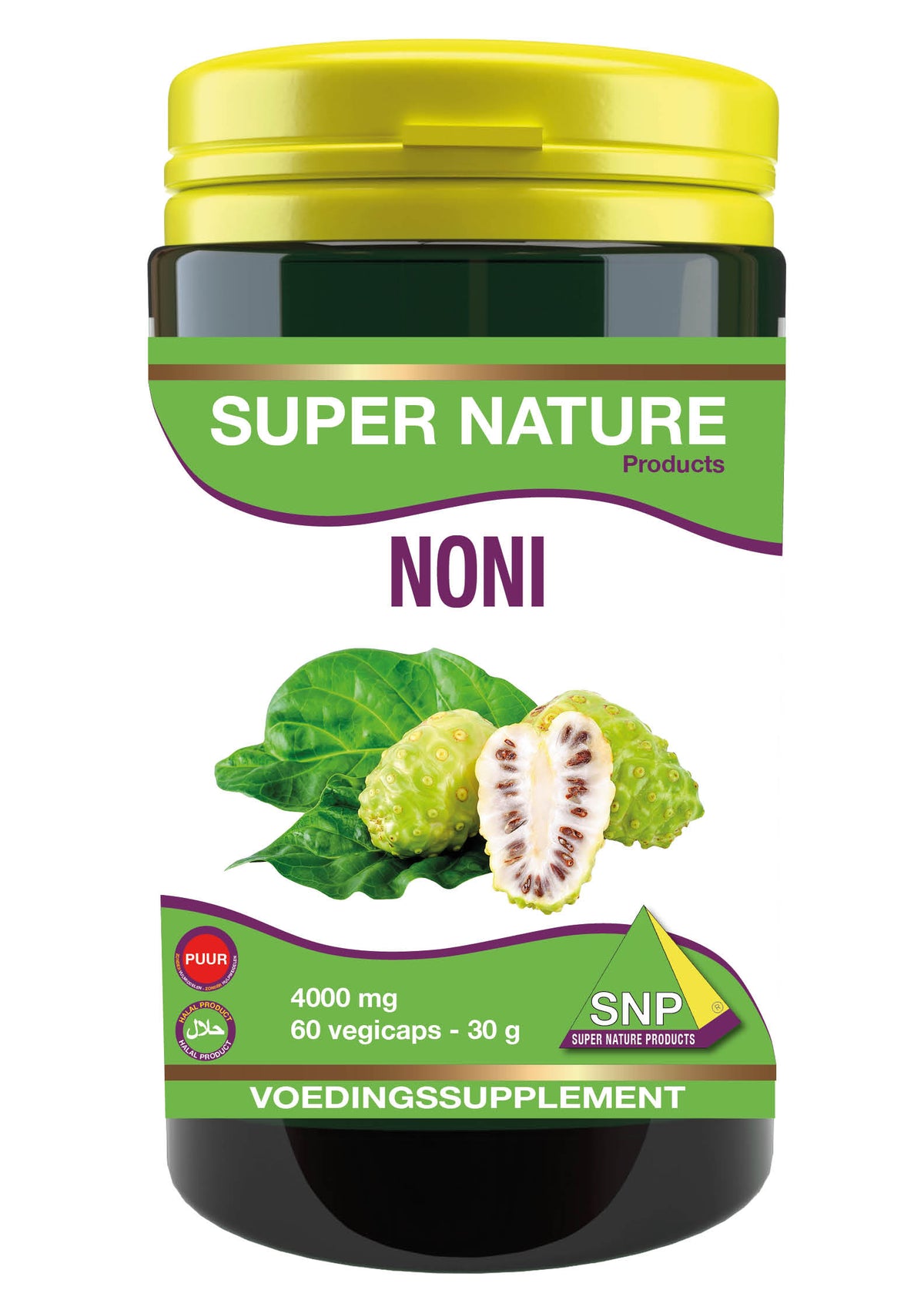 SNP Noni extra forte 4000 mg puur 60.00 Vegetarische capsules