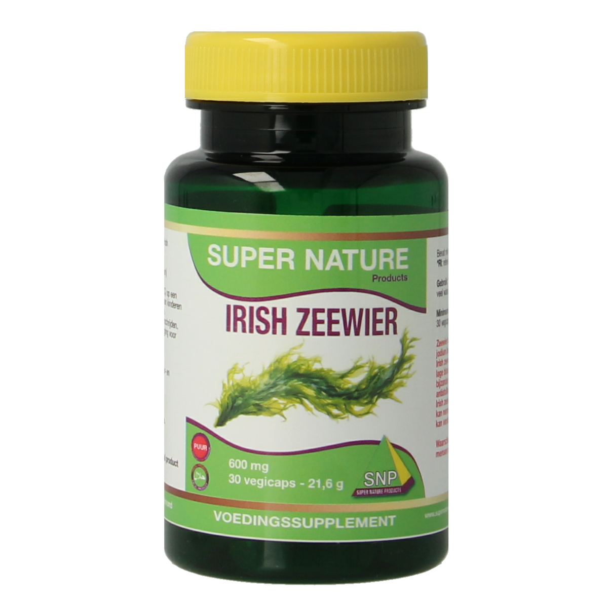 SNP Irish zeewier 600 mg puur 900mcg jodium 30.00 Vegetarische capsules