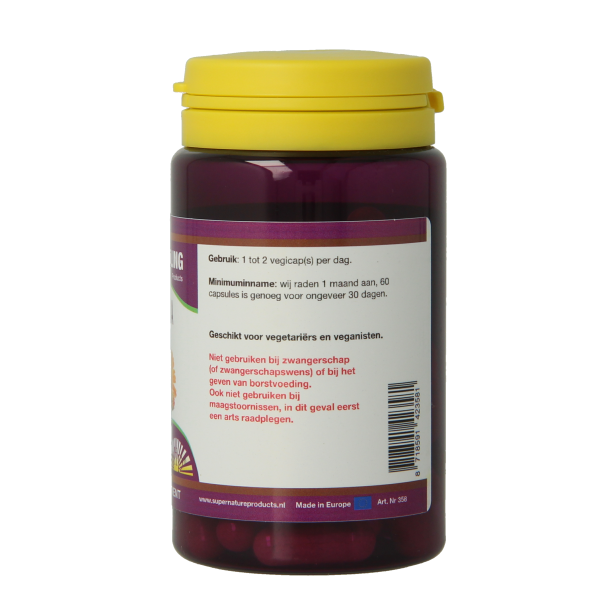 NHP Calendula 250mg puur 60.00 Vegetarische capsules