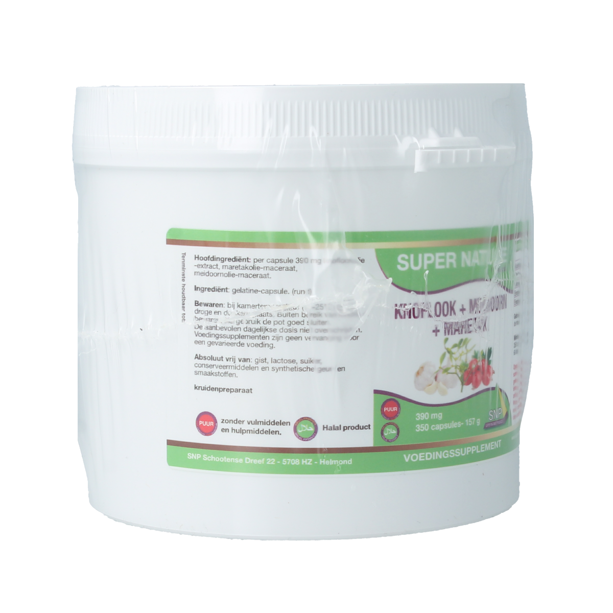SNP Knoflook meidoorn maretak puur 350.00 Capsules