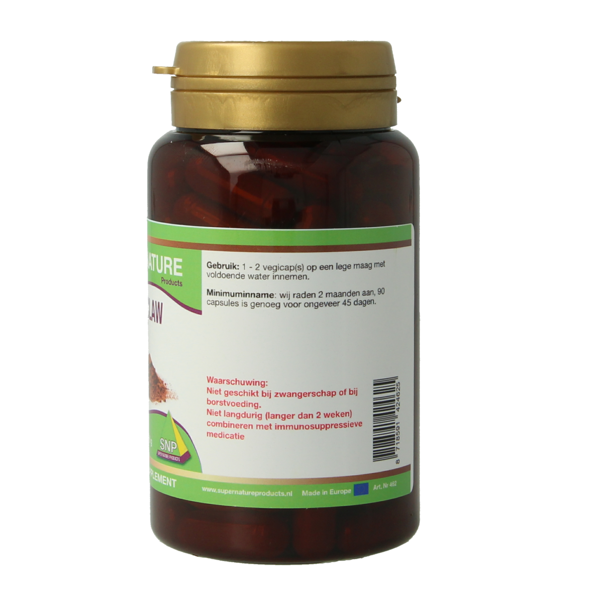 SNP Cats claw 500mg 90.00 Vegetarische capsules