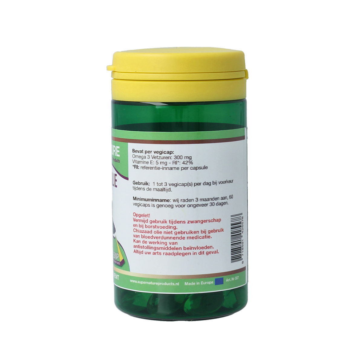 SNP Chiazaad olie 500mg 60.00 Vegetarische capsules