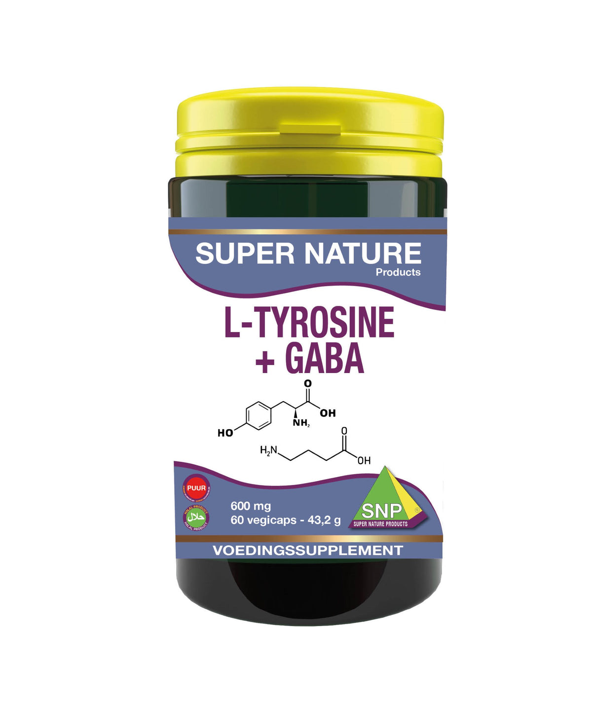 SNP L-Tyrosine + GABA 600mg puur 60.00 Vegetarische capsules