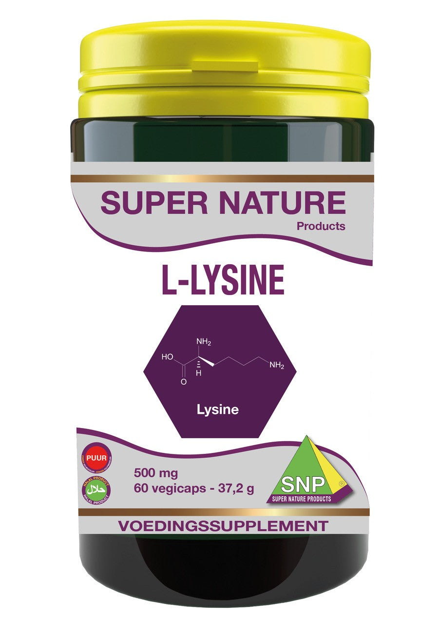 SNP L-Lysine 500mg puur 60.00 Vegetarische capsules