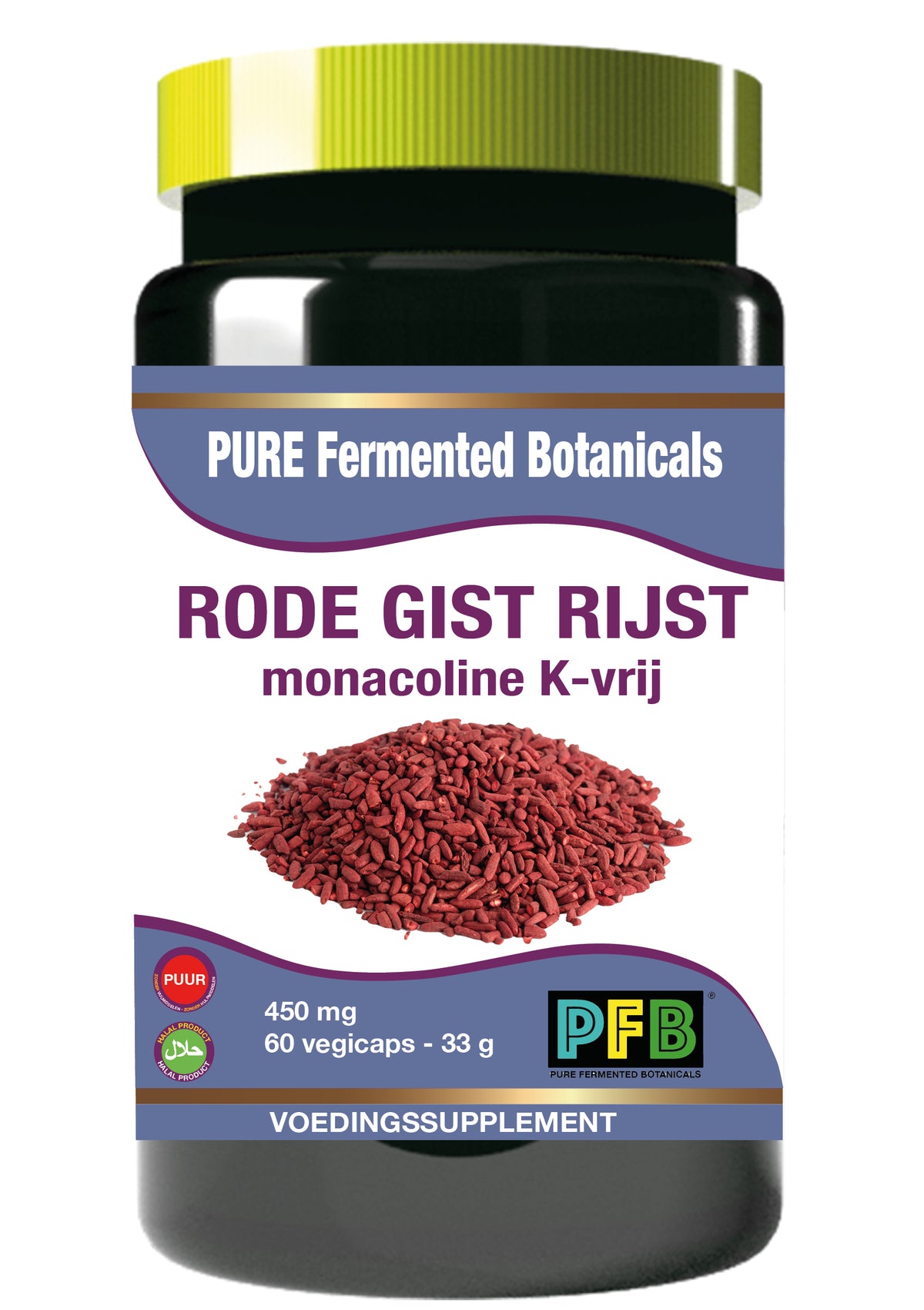 SNP Rode gist rijst monacoline k-vrij puur 60.00 Vegetarische capsules