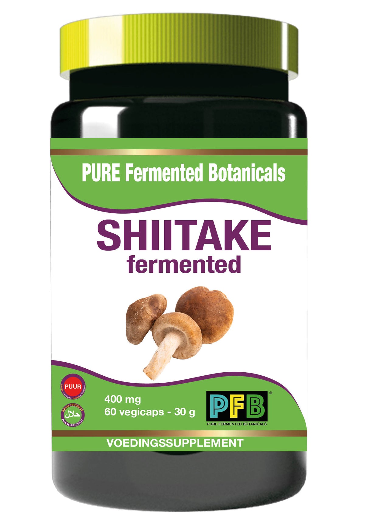 SNP Shiitake fermented 400mg puur 60.00 Vegetarische capsules
