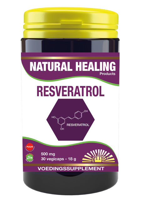 NHP Resveratrol 500mg puur 30.00 Vegetarische capsules