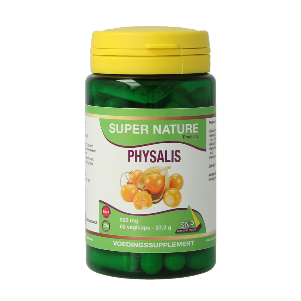SNP Physalis 500mg puur 60.00 Vegetarische capsules