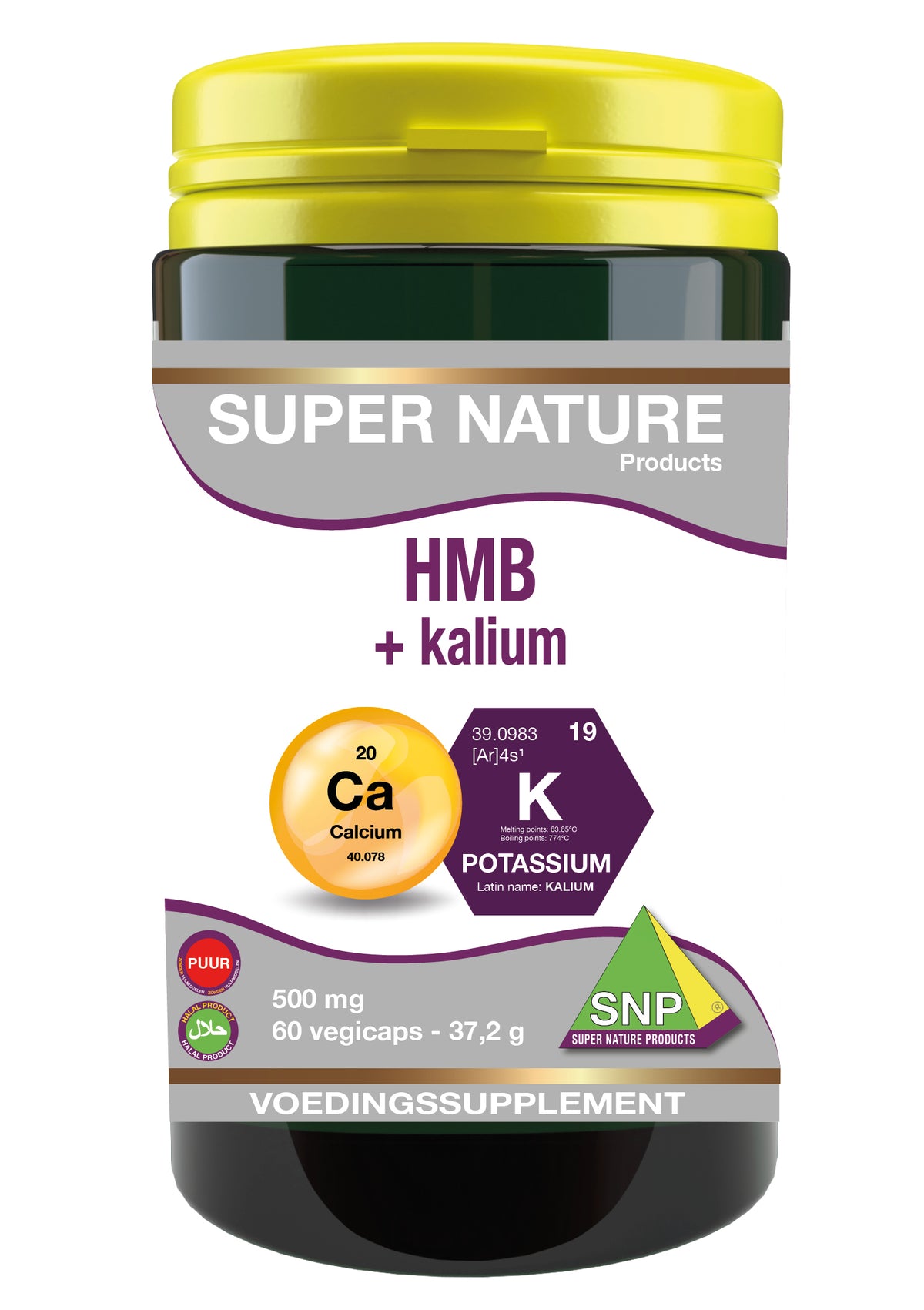 SNP HMB+ kalium 500mg puur 60.00 Vegetarische capsules