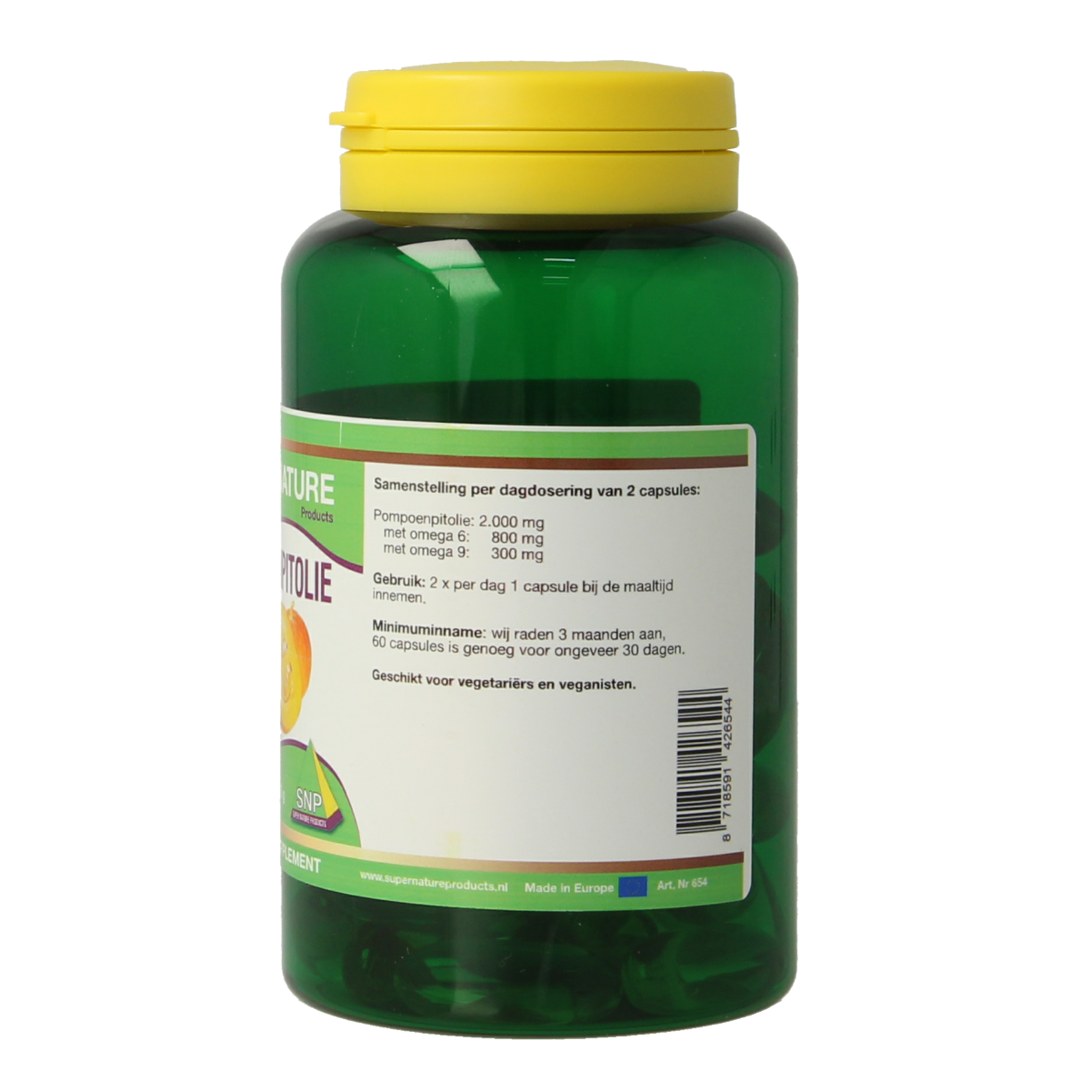SNP Pompoenpitolie 1000mg 60.00 Capsules