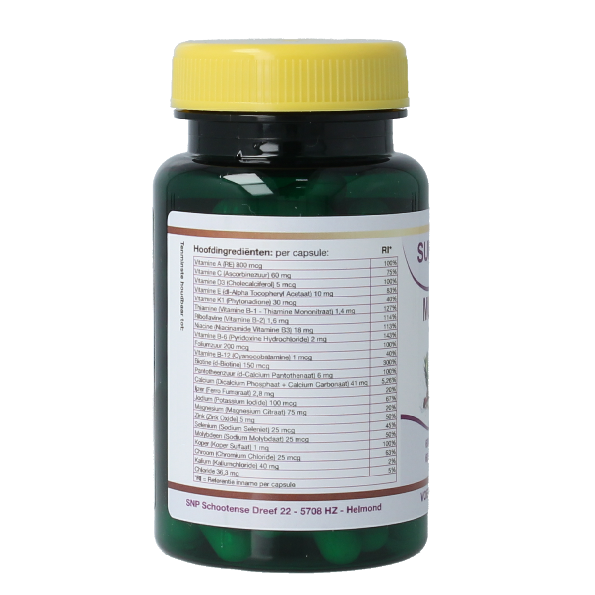 SNP Multi vitamines mineralen 60.00 Capsules
