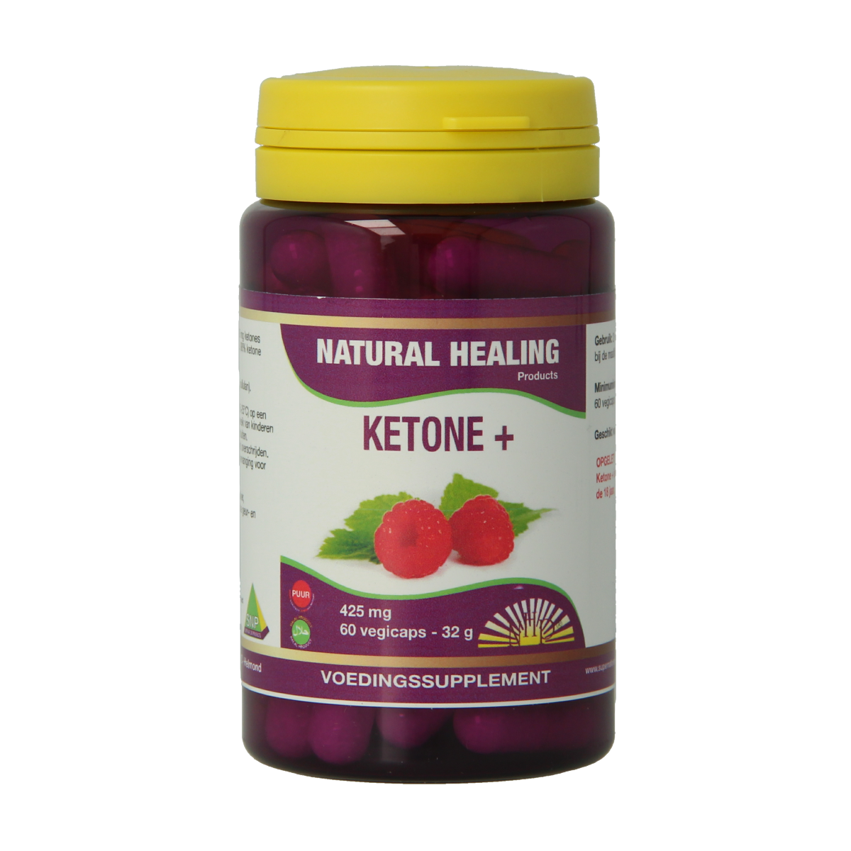 NHP Ketone + 425mg puur 60.00 Vegetarische capsules