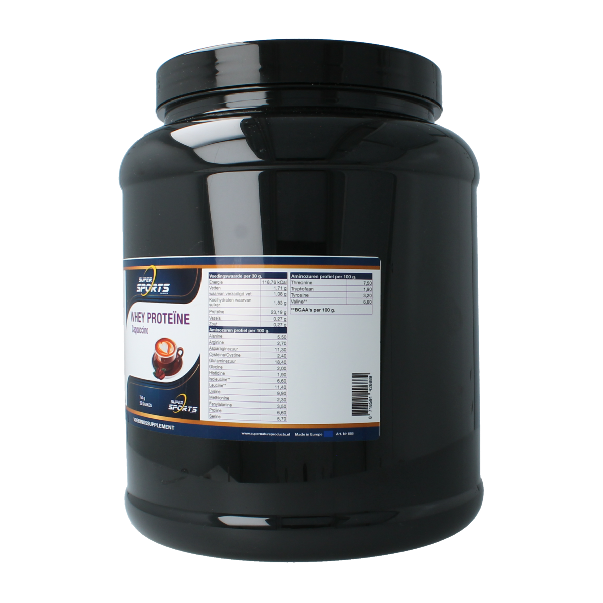 Nutritex Whey proteine cappuccino 750.00 Gram