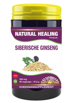 NHP Siberische ginseng 500mg puur 60.00 Vegetarische capsules