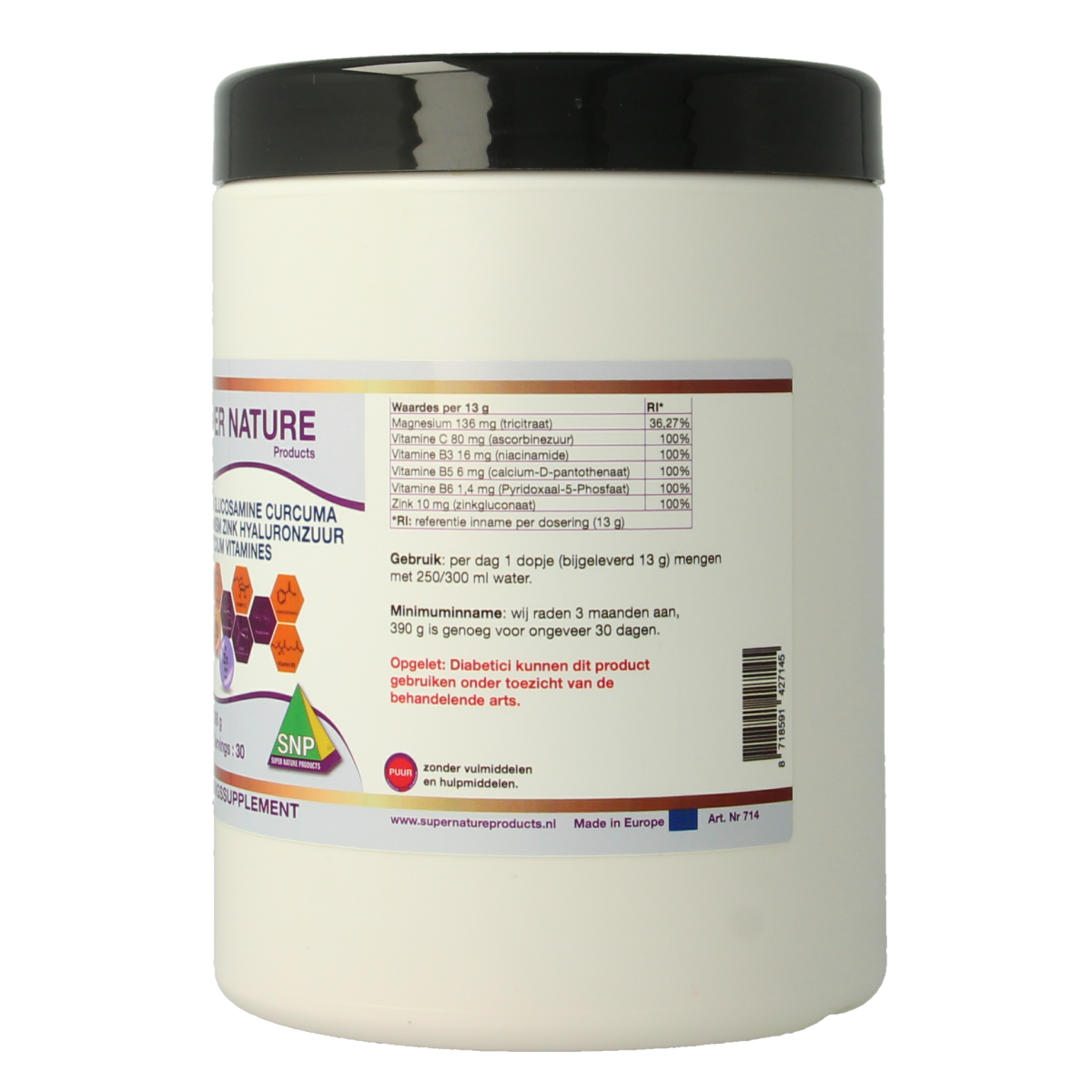 SNP Collageen glucosamine curcuma magnesium MSM 390.00 Gram