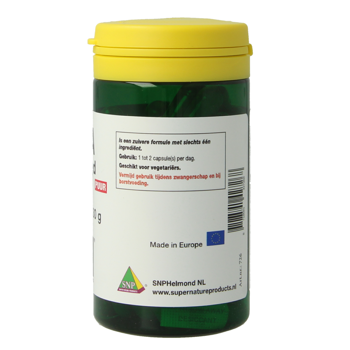 SNP Chaga fermented 400 mg puur 60.00 Vegetarische capsules