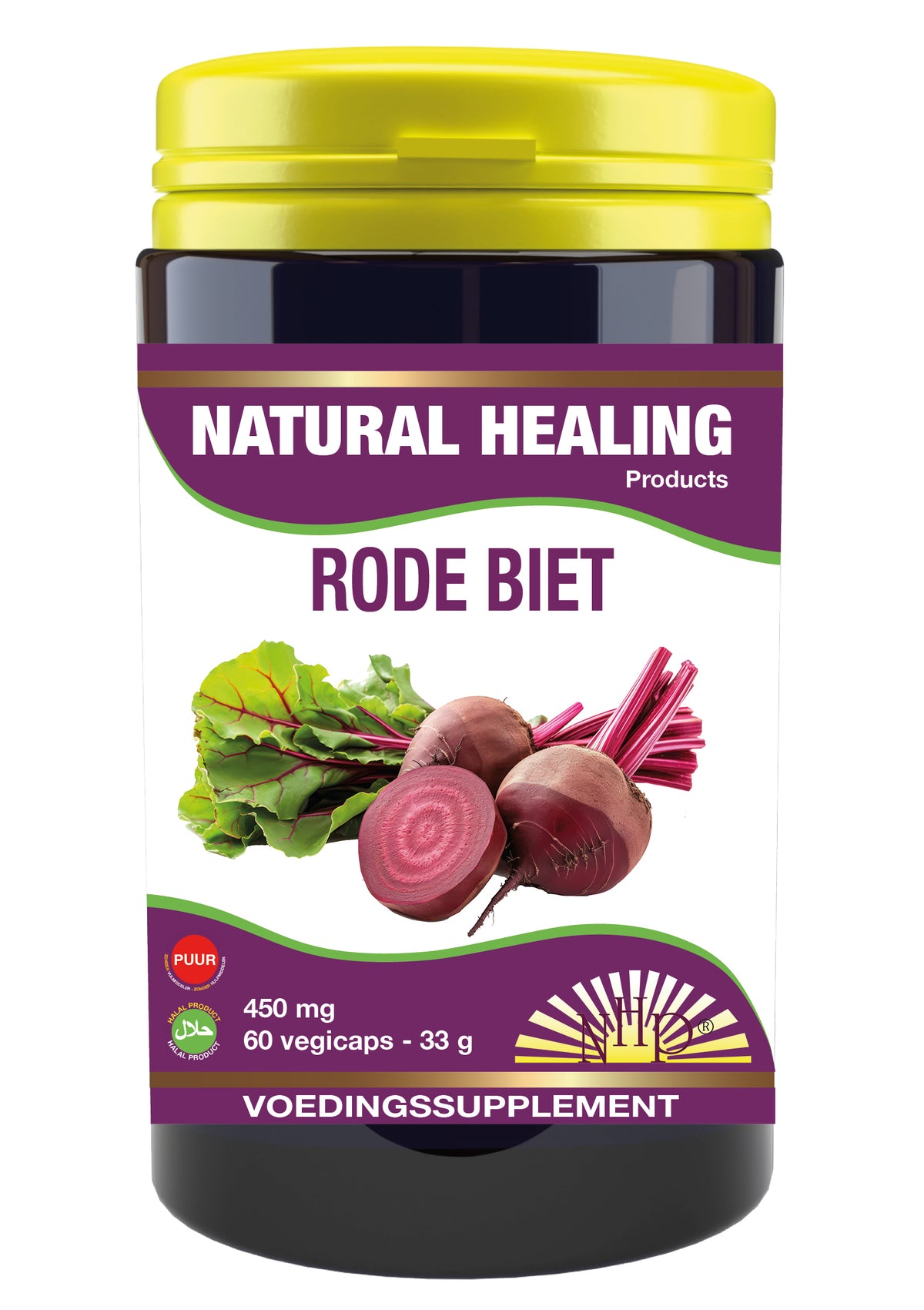 NHP Rode biet puur 60.00 Vegetarische capsules