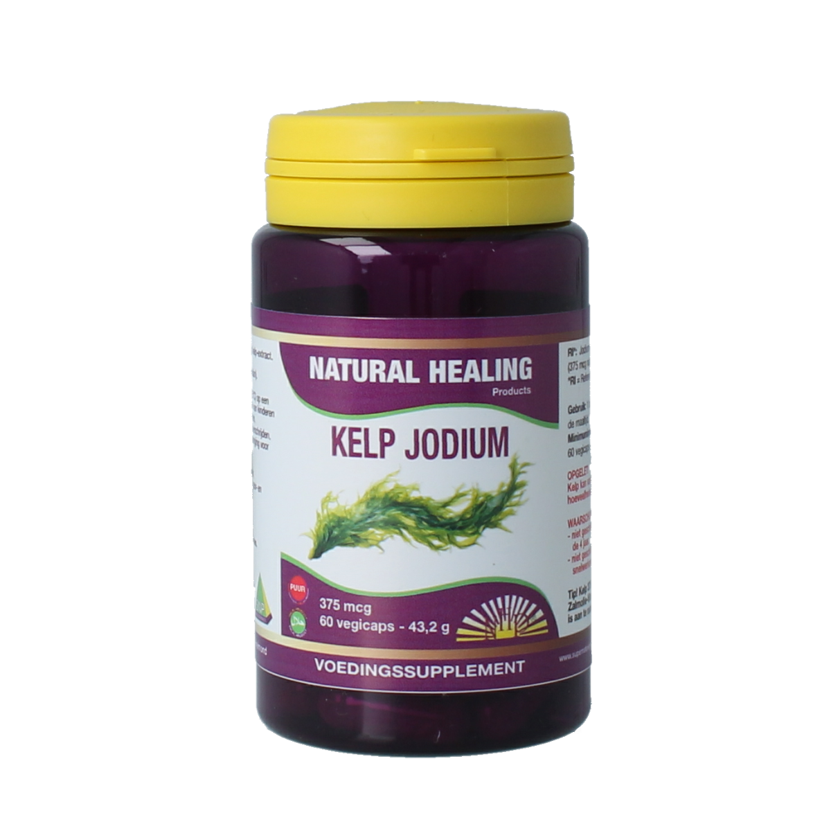 NHP Kelp jodium 375mcg 60.00 Vegetarische capsules