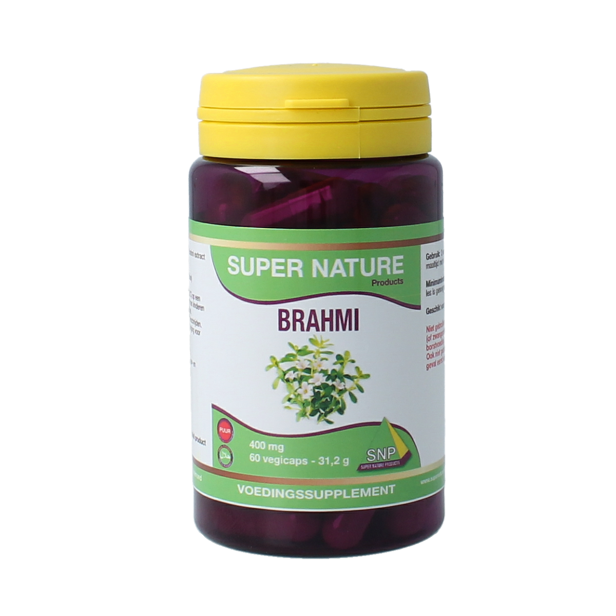 SNP Brahmi puur 60.00 Vegetarische capsules