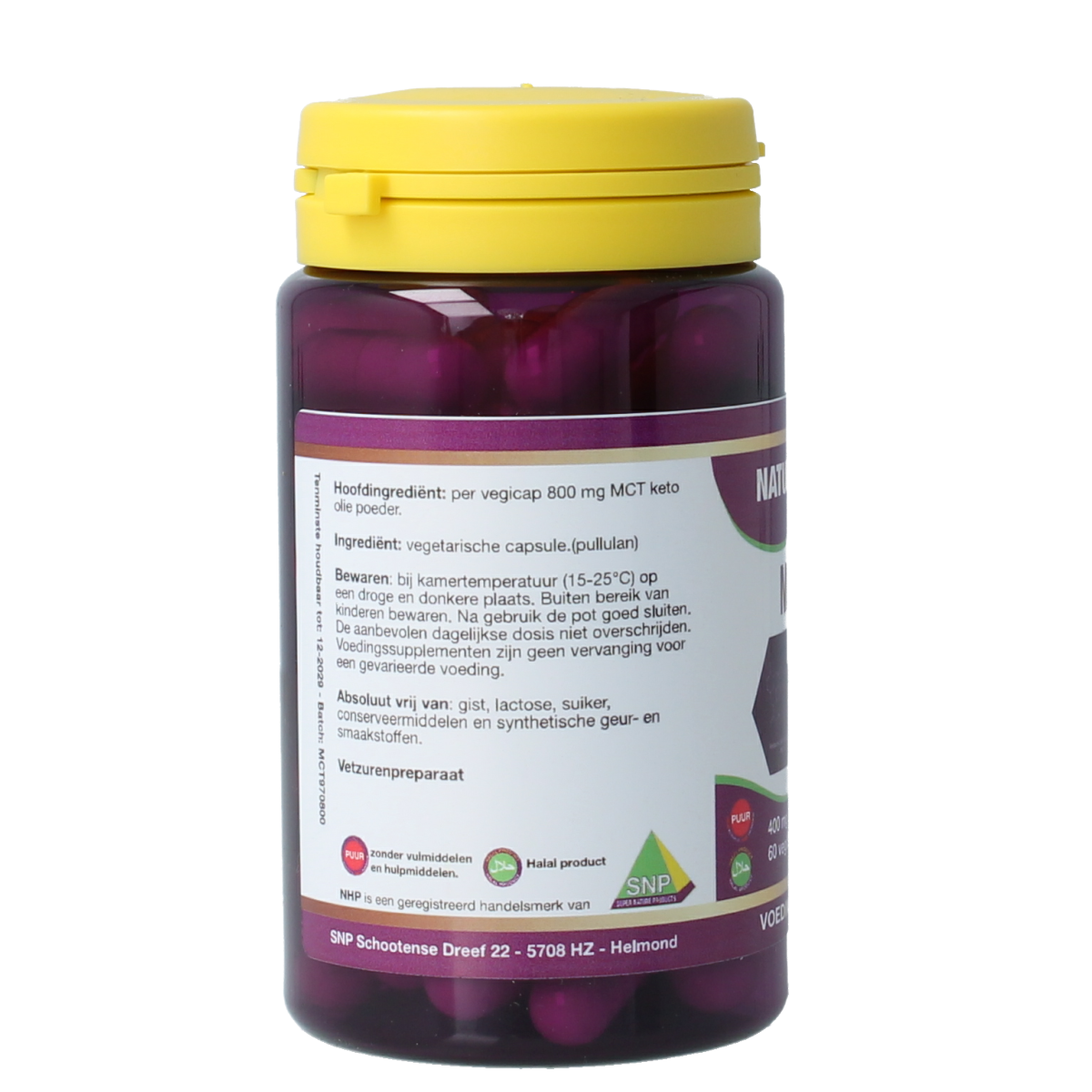 SNP MCT Keto 60.00 Vegetarische capsules
