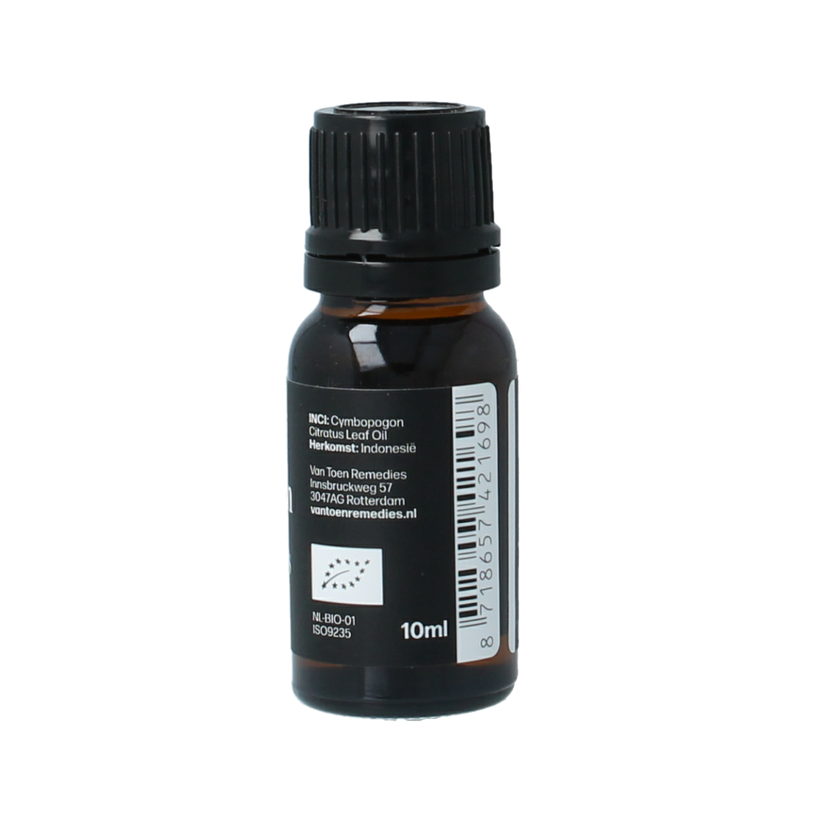 Van Toen Citroengras bio 10.00 Milliliter