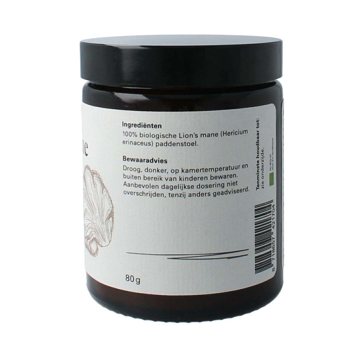 Van Toen Lion's mane poeder bio 80.00 Gram